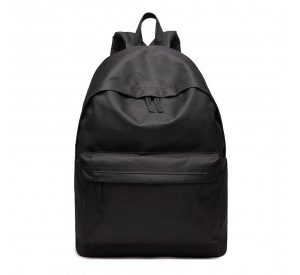 700D - Miss Lulu Classic Large Capacity Unisex Everyday Backpack - Black