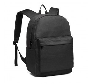 E1930 - Kono Durable Polyester Everyday Backpack With Sleek Design - Black