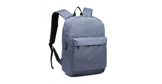 E1930 - Kono Durable Polyester Everyday Backpack With Sleek Design - Blue