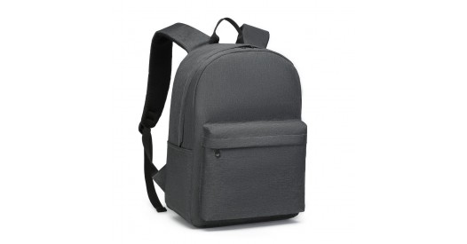 E1930 - Kono Durable Polyester Everyday Backpack With Sleek Design - Dark Grey