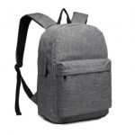 E1930 – Kono Durable Polyester Everyday Backpack With Sleek Design – Grey