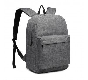 E1930 - Kono Durable Polyester Everyday Backpack With Sleek Design - Grey