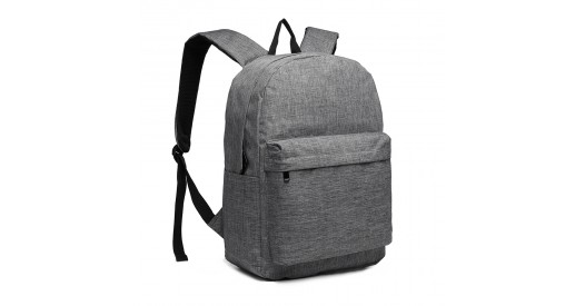 E1930 - Kono Durable Polyester Everyday Backpack With Sleek Design - Grey