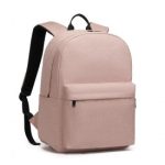 E1930 – Kono Durable Polyester Everyday Backpack With Sleek Design – Pink