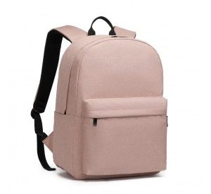 E1930 - Kono Durable Polyester Everyday Backpack With Sleek Design - Pink