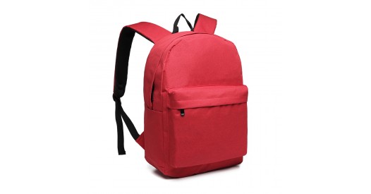E1930 - Kono Durable Polyester Everyday Backpack With Sleek Design - Red