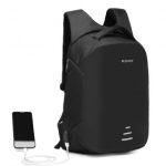E1946 – KONO REFLECTIVE USB CHARGING INTERFACE BACKPACK – BLACK