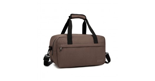 E1960S - Kono Lightweight Multi Purpose Unisex Sports Travel Duffel Bag - Brown