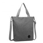 E1965 – Kono Large Canvas Unisex Messenger Bag – Grey