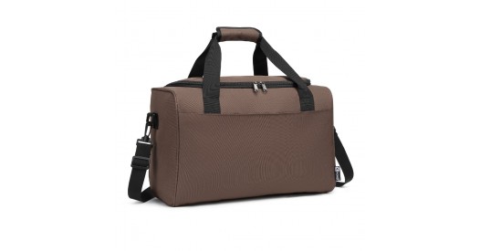 E2016S - Kono Structured Travel Duffle Bag - Brown