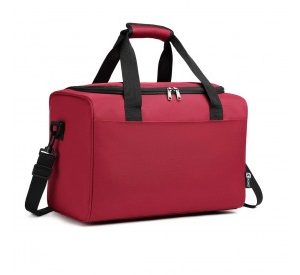 E2016S - Kono Structured Travel Duffle Bag - Burgundy
