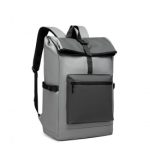 E2330 – Kono Durable PVC Coated Water-resistant Stylish Backpack – Grey
