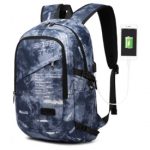 E6715 – Kono Business Laptop Backpack with USB Charging Port – Cloudy Blue