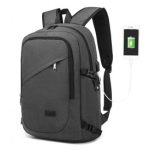 E6715 – Kono Business Laptop Backpack with USB Charging Port – Dark Grey