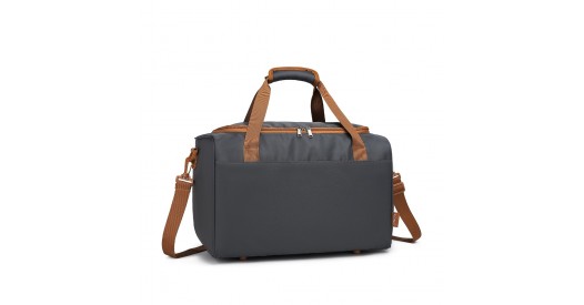 EA2321 – Kono Spacious Travel Storage Bag Handbag – Grey And Brown