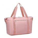 EA2402 – Kono Multifunctional Large Capacity Lightweight Water-Resistant Travel and Gym Duffel Bag with Wet and Dry Separation Compartment – Pink