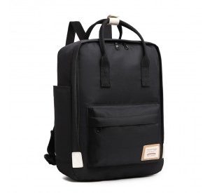 EB2017 - Kono Large Polyester Laptop Backpack - Black
