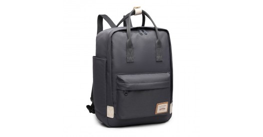 EB2017 - Kono Large Polyester Laptop Backpack - Grey