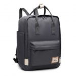 EB2017 – Kono Large Polyester Laptop Backpack – Grey