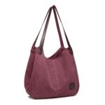 EB2040L – Kono Canvas Shoulder Tote Bag – Claret