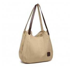 EB2040L - Kono Canvas Shoulder Tote Bag - Khaki