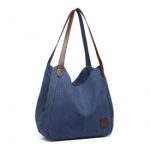 EB2040L – Kono Canvas Shoulder Tote Bag – Navy