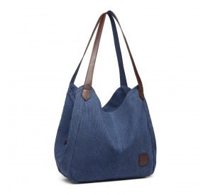 EB2040L - Kono Canvas Shoulder Tote Bag - Navy