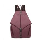 EB2044 – Kono Fashion Anti-Theft Canvas Backpack – Claret
