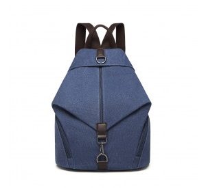 EB2044 - Kono Fashion Anti-Theft Canvas Backpack - Navy