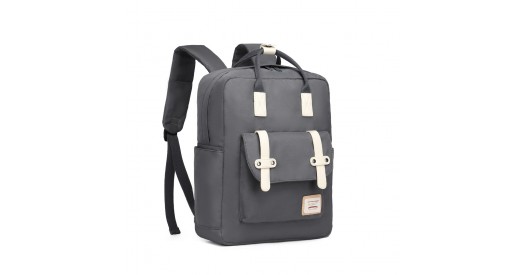 EB2211 - Kono Casual Daypack Lightweight Backpack Travel Bag - Grey