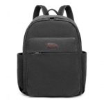EB2234 – Kono Canvas Lightweight Casual School Backpack – Black