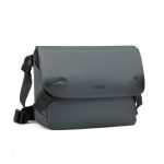 EB2340 – KONO Modern PVC Coated Water-Resistant Crossbody With Versatile Carrying Options – Grey