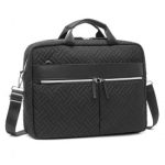 EG2343 – Kono Water-Repellent Elegant Quilted Laptop Bag – Black