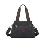 EH2045 – Kono Canvas Multi-Functional Cross Body Bag – Black