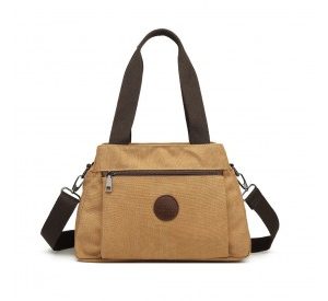 EH2045 - Kono Canvas Multi-Functional Cross Body Bag - Brown