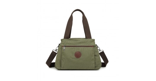 EH2045 - Kono Canvas Multi-Functional Cross Body Bag - Green
