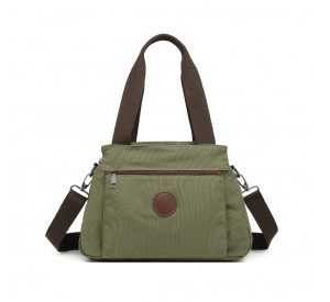EH2045 - Kono Canvas Multi-Functional Cross Body Bag - Green