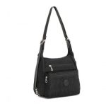 EH2063 – Kono Three Way Multipurpose Casual Shoulder Bag With Double Zippers – Black