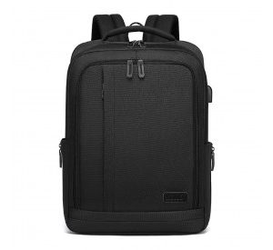 EM2111 - Kono Multi-Compartment Backpack with USB Port - Black