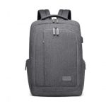 EM2111 – Kono Multi-Compartment Backpack with USB Port – Grey