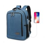 EM2111S – Kono Multi-Compartment Backpack with USB Port – Blue