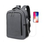 EM2111S – Kono Multi-Compartment Backpack with USB Port – Grey