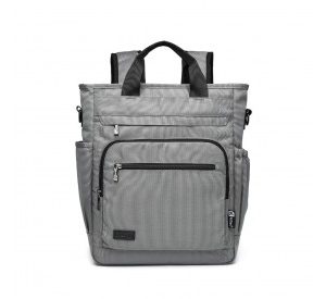 EM2137 - Kono Durable Waterproof Multi Men’s Backpack Shoulder Bag - Grey