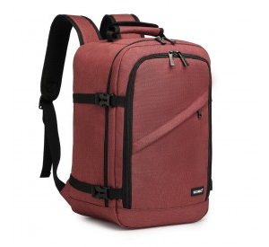EM2231 - Kono Lightweight Cabin Bag Travel Business Backpack - Burgundy