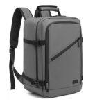EM2334 – Kono PVC Coated Cabin Bag Carry On Travel Backpack For Under Seat – Grey