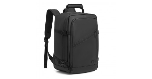 EM2334 – Kono PVC Coated Cabin Bag Carry On Travel Backpack For Under Seat – Black