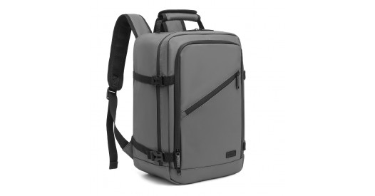 EM2334 – Kono PVC Coated Cabin Bag Carry On Travel Backpack For Under Seat – Grey