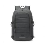 EM2347 – Kono Multi-Compartment Water-Resistant Backpack With USB Charging Port – Black