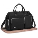 EQ2036 – Kono Multi-Compartment Maternity Bag – Black