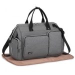 EQ2036 – Kono Multi-Compartment Maternity Bag – Grey